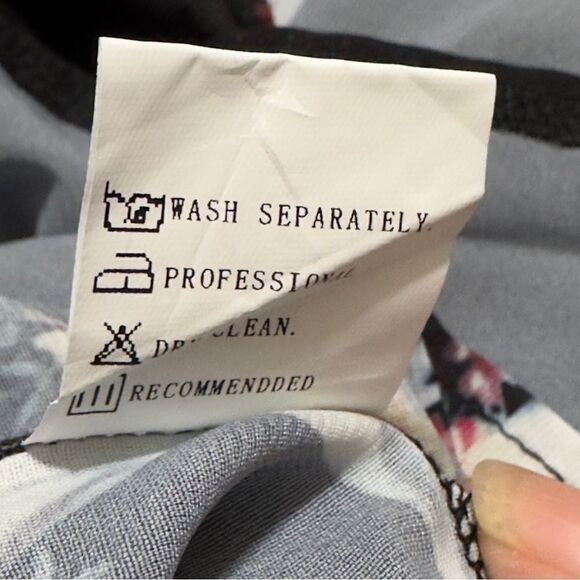 MISSLOOK Black Floral Maxi Dress Size 2XL - Picture 13 of 13